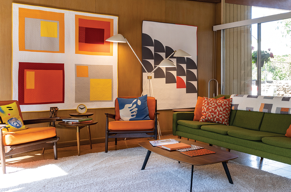 A Prairie Village Midcentury-Modern Home Goes Graphic, Bold, Impactful ...