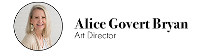 Alice Govert Bryan, plus text of her name and "Art Director"