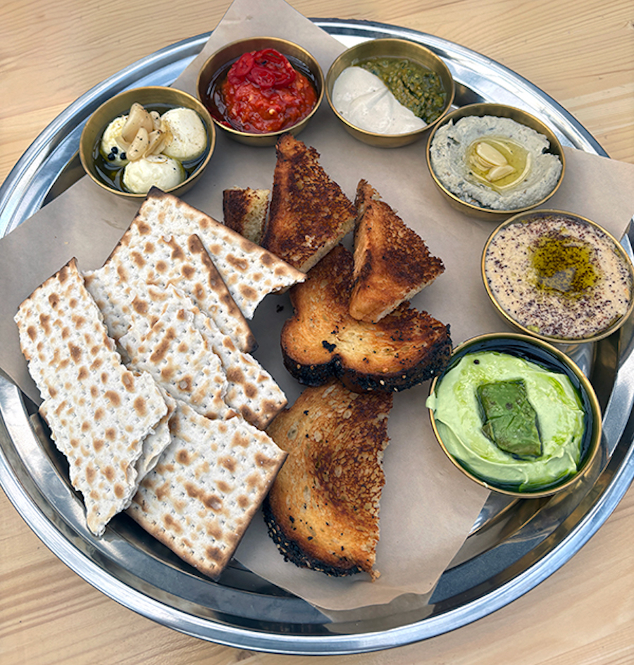 A plate of Dips and Rips at Percheron Rooftop Bar in Kansas City, Missouri