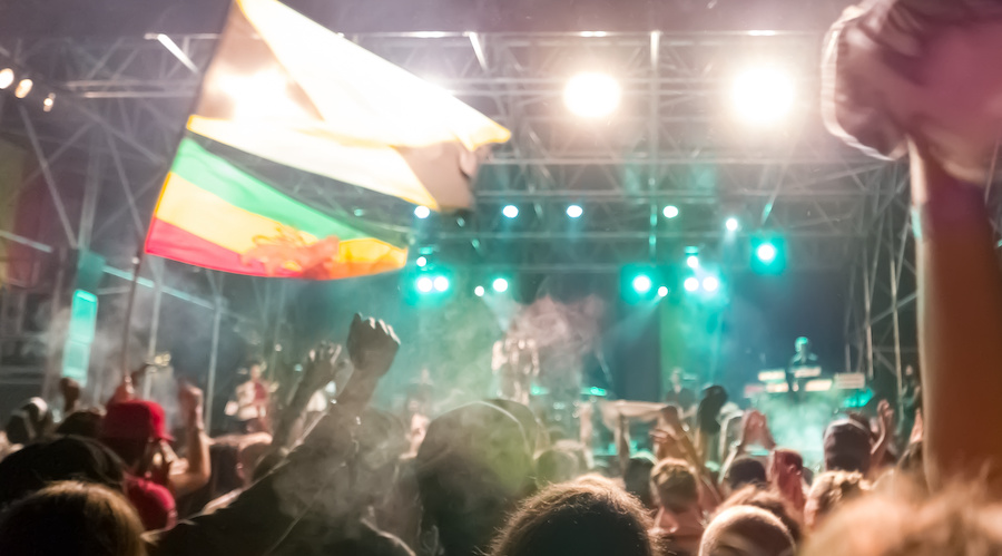 A generic photo of a reggae concert